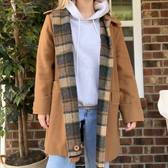 Vintage 70s - 80s Plaid Wool Penguin Coat - Picture 13 of 13